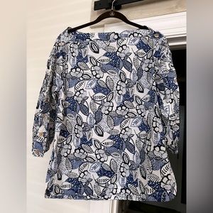 NWT Buru blue leaves set (top + mini skirt)